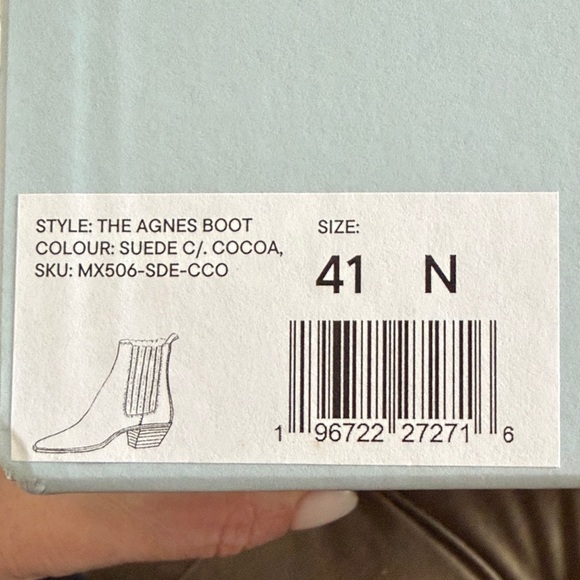 Margaux Agnes Boot in Cocoa Suede size 41 - Picture 9 of 9